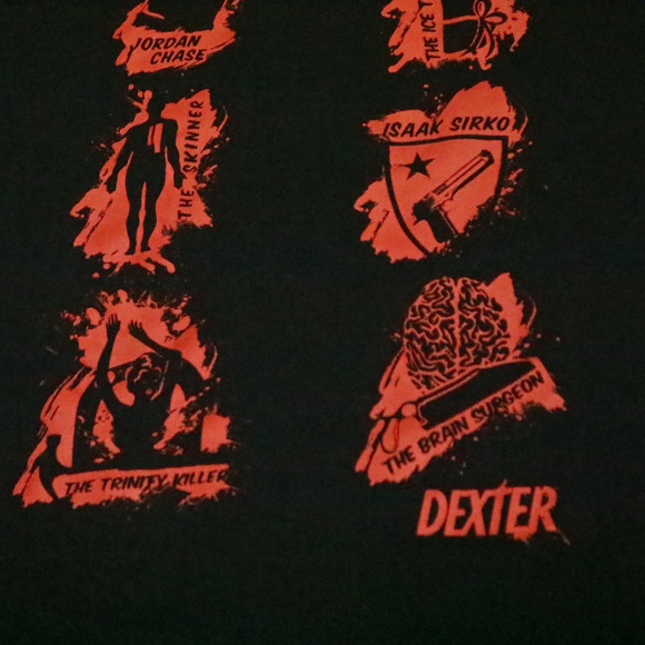 DEXTER Showtime Villain Kill "Tribute" Tee Shirt - Picture 1 of 6